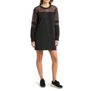 NWT - PSK Collective Remixed Long Sleeve Jersey Dress in Black